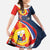 Filipino American History Month Family Matching Tank Maxi Dress and Hawaiian Shirt USA Eagle and Philippines Sun Symbol with National Flag - Wonder Print Shop