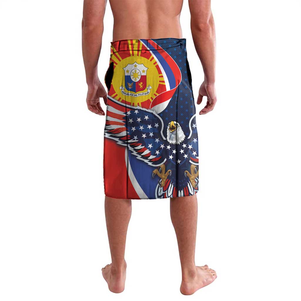 Filipino American History Month Lavalava USA Eagle and Philippines Sun Symbol with National Flag - Wonder Print Shop