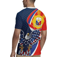 Filipino American History Month Rugby Jersey USA Eagle and Philippines Sun Symbol with National Flag - Wonder Print Shop