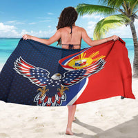 Filipino American History Month Sarong USA Eagle and Philippines Sun Symbol with National Flag - Wonder Print Shop