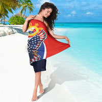 Filipino American History Month Sarong USA Eagle and Philippines Sun Symbol with National Flag - Wonder Print Shop