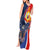 Filipino American History Month Tank Maxi Dress USA Eagle and Philippines Sun Symbol with National Flag - Wonder Print Shop