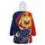 Filipino American History Month Wearable Blanket Hoodie USA Eagle and Philippines Sun Symbol with National Flag - Wonder Print Shop
