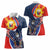 Filipino American History Month Women Polo Shirt USA Eagle and Philippines Sun Symbol with National Flag - Wonder Print Shop