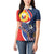 Filipino American History Month Women Polo Shirt USA Eagle and Philippines Sun Symbol with National Flag - Wonder Print Shop