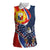 Filipino American History Month Women Sleeveless Polo Shirt USA Eagle and Philippines Sun Symbol with National Flag - Wonder Print Shop