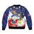 Filipino American History Month Bomber Jacket USA Eagle and Philippines Coat of Arms Symbol with National Flag - Wonder Print Shop