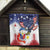 Filipino American History Month Quilt USA Eagle and Philippines Coat of Arms Symbol with National Flag - Wonder Print Shop