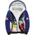 Filipino American History Month Sherpa Hoodie USA Eagle and Philippines Coat of Arms Symbol with National Flag - Wonder Print Shop