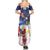 Filipino American History Month Summer Maxi Dress USA Eagle and Philippines Coat of Arms Symbol with National Flag - Wonder Print Shop