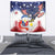 Filipino American History Month Tapestry USA Eagle and Philippines Coat of Arms Symbol with National Flag - Wonder Print Shop