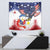 Filipino American History Month Tapestry USA Eagle and Philippines Coat of Arms Symbol with National Flag - Wonder Print Shop