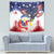 Filipino American History Month Tapestry USA Eagle and Philippines Coat of Arms Symbol with National Flag - Wonder Print Shop