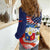 Filipino American History Month Women Casual Shirt USA Eagle and Philippines Coat of Arms Symbol with National Flag - Wonder Print Shop