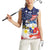 Filipino American History Month Women Sleeveless Polo Shirt USA Eagle and Philippines Coat of Arms Symbol with National Flag - Wonder Print Shop