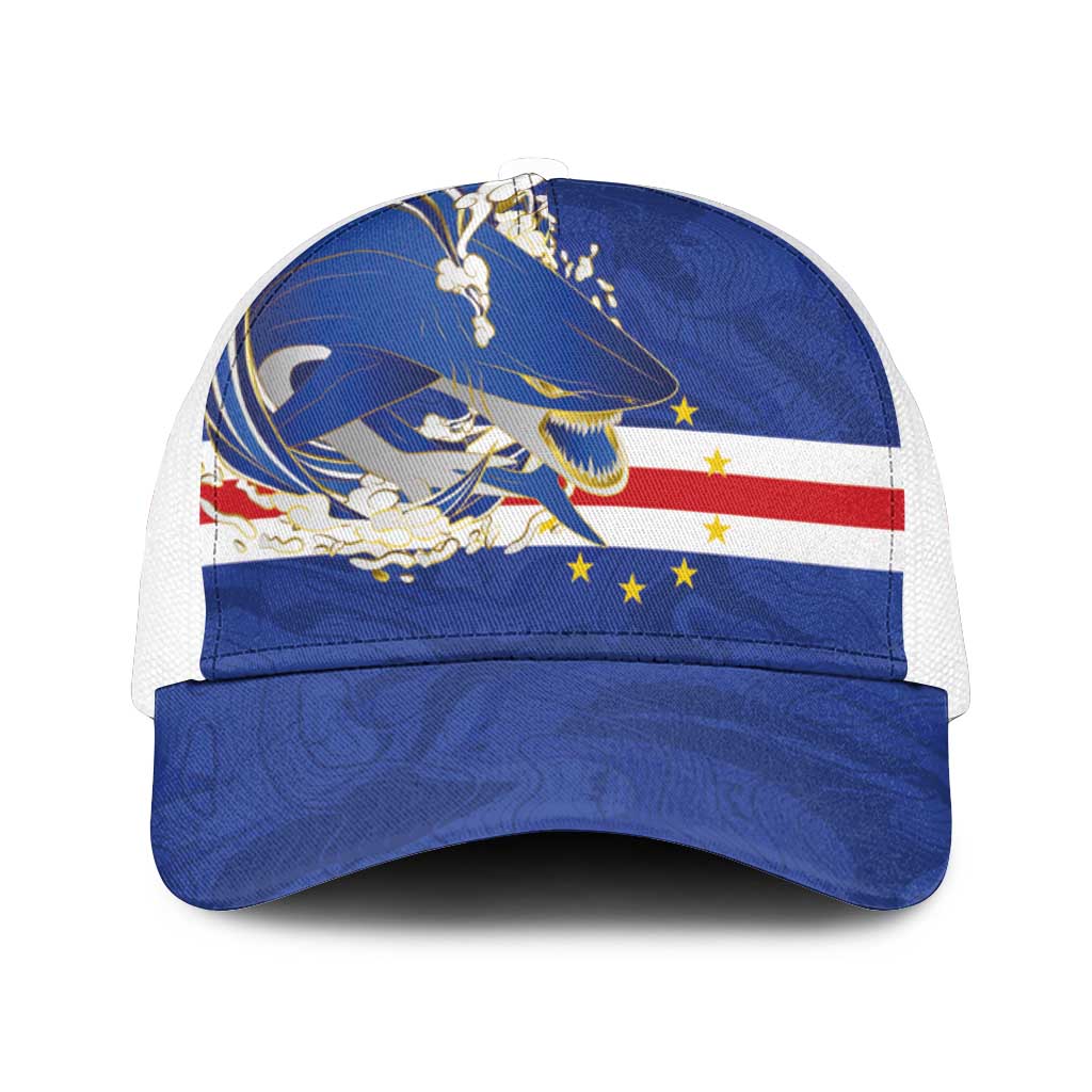 Cape Verde National Football Baseball Net Cap Glory Blue Sharks - Wonder Print Shop