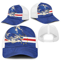 Cape Verde National Football Baseball Net Cap Glory Blue Sharks - Wonder Print Shop