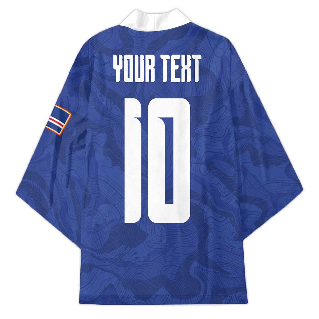 Custom Cape Verde National Football Kimono Glory Blue Sharks - Wonder Print Shop