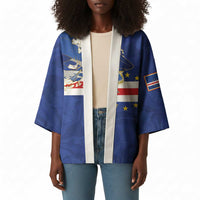 Custom Cape Verde National Football Kimono Glory Blue Sharks - Wonder Print Shop