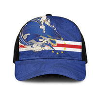Cape Verde National Football Mesh Trucker Cap Glory Blue Sharks - Wonder Print Shop