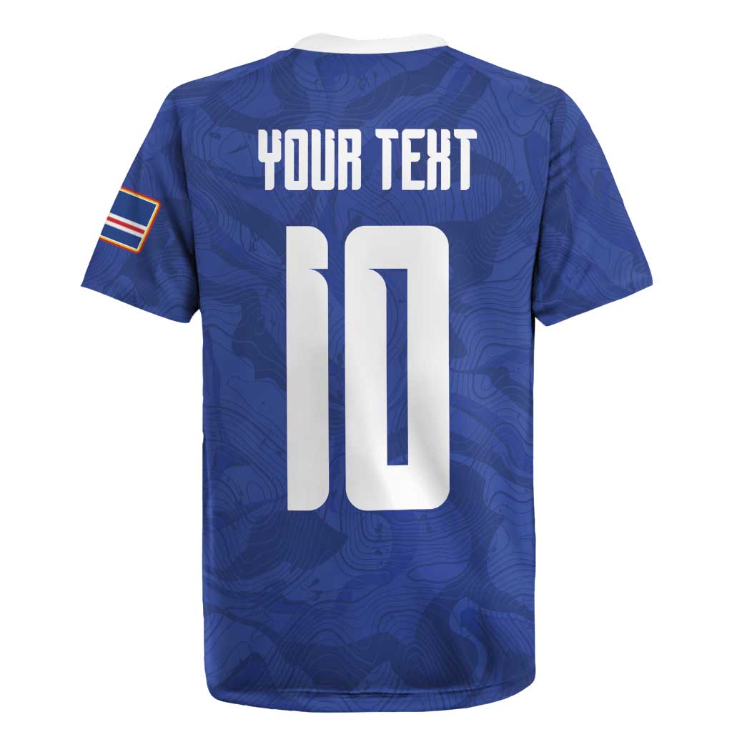 Custom Cape Verde National Football Rugby Jersey Glory Blue Sharks - Wonder Print Shop