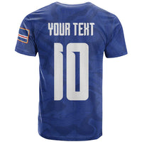 Custom Cape Verde National Football T shirt Glory Blue Sharks - Wonder Print Shop