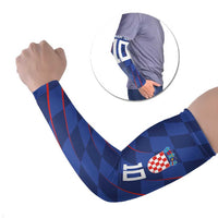 Custom Croatia National Football Arm Sleeves The Checkered Blue Version - Wonder Print Shop