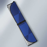 Custom Croatia National Football Auto Sun Shade The Checkered Blue Version - Wonder Print Shop
