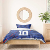 Custom Croatia National Football Bedding Set The Checkered Blue Version - Wonder Print Shop