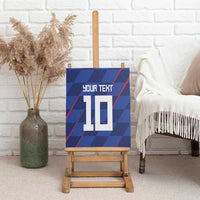 Custom Croatia National Football Canvas Wall Art The Checkered Blue Version - Wonder Print Shop