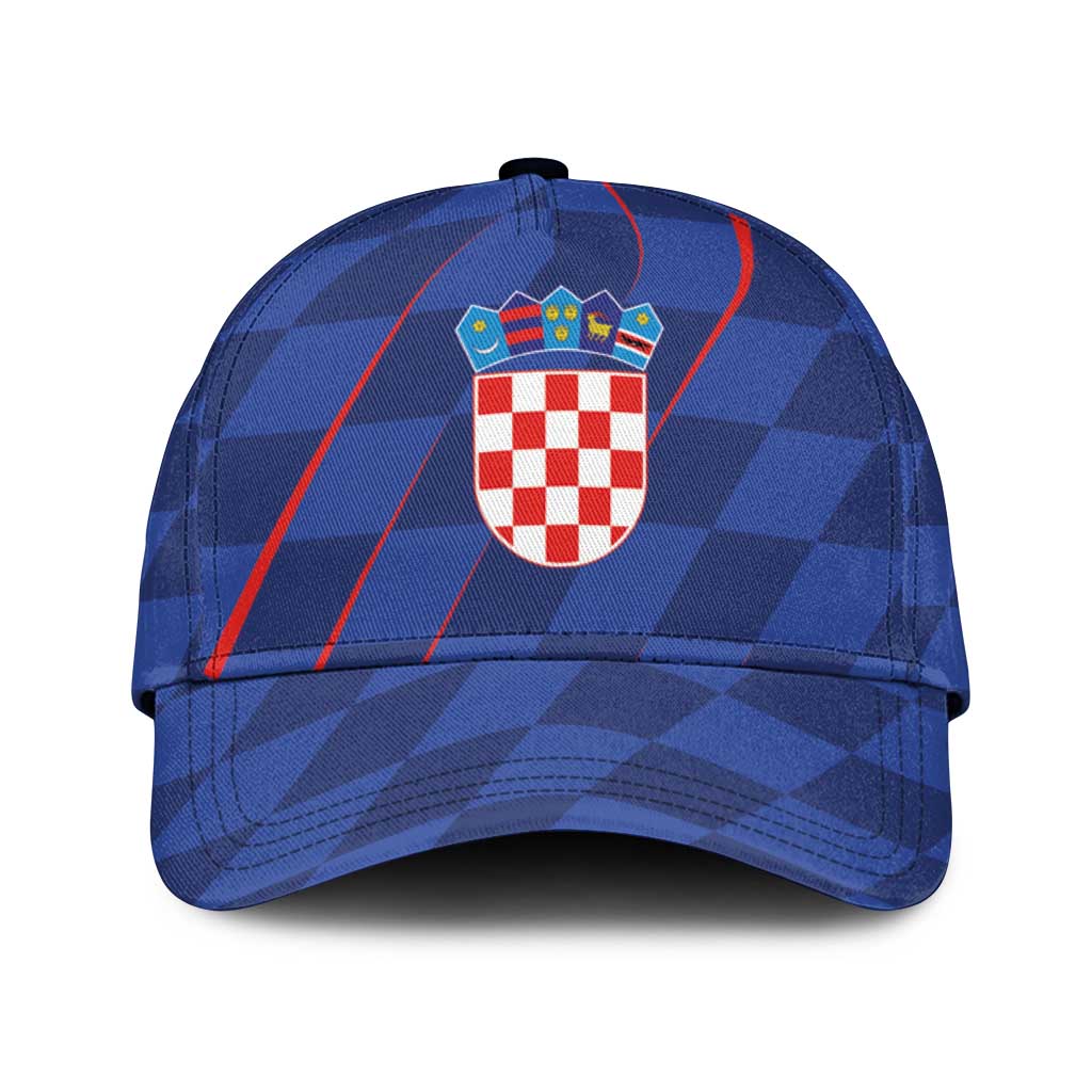 Croatia National Football Classic Cap The Checkered Blue Version - Wonder Print Shop