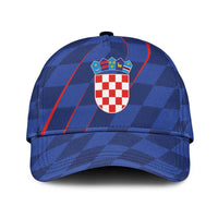 Croatia National Football Classic Cap The Checkered Blue Version - Wonder Print Shop