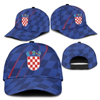 Croatia National Football Classic Cap The Checkered Blue Version - Wonder Print Shop