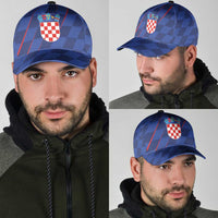 Croatia National Football Classic Cap The Checkered Blue Version - Wonder Print Shop