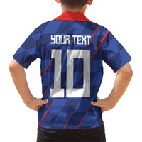 Custom Croatia National Football Family Matching Tank Maxi Dress and Hawaiian Shirt The Checkered Blue Version - Wonder Print Shop