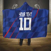 Custom Croatia National Football Hooded Blanket The Checkered Blue Version - Wonder Print Shop