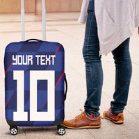 Custom Croatia National Football Luggage Cover The Checkered Blue Version - Wonder Print Shop