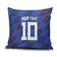Custom Croatia National Football Pillow Cover The Checkered Blue Version - Wonder Print Shop