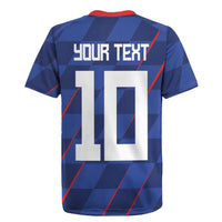 Custom Croatia National Football Rugby Jersey The Checkered Blue Version - Wonder Print Shop