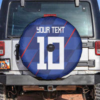 Custom Croatia National Football Spare Tire Cover The Checkered Blue Version - Wonder Print Shop