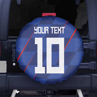 Custom Croatia National Football Spare Tire Cover The Checkered Blue Version - Wonder Print Shop