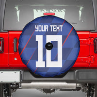 Custom Croatia National Football Spare Tire Cover The Checkered Blue Version - Wonder Print Shop