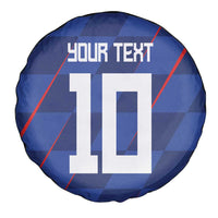Custom Croatia National Football Spare Tire Cover The Checkered Blue Version - Wonder Print Shop