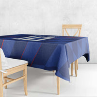 Custom Croatia National Football Tablecloth The Checkered Blue Version - Wonder Print Shop
