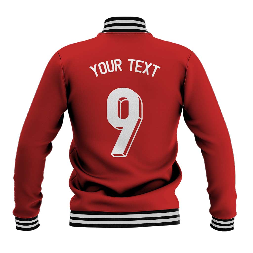 Custom Norway Football Baseball Jacket Cross Nordic Knot Pattern National Flag Style