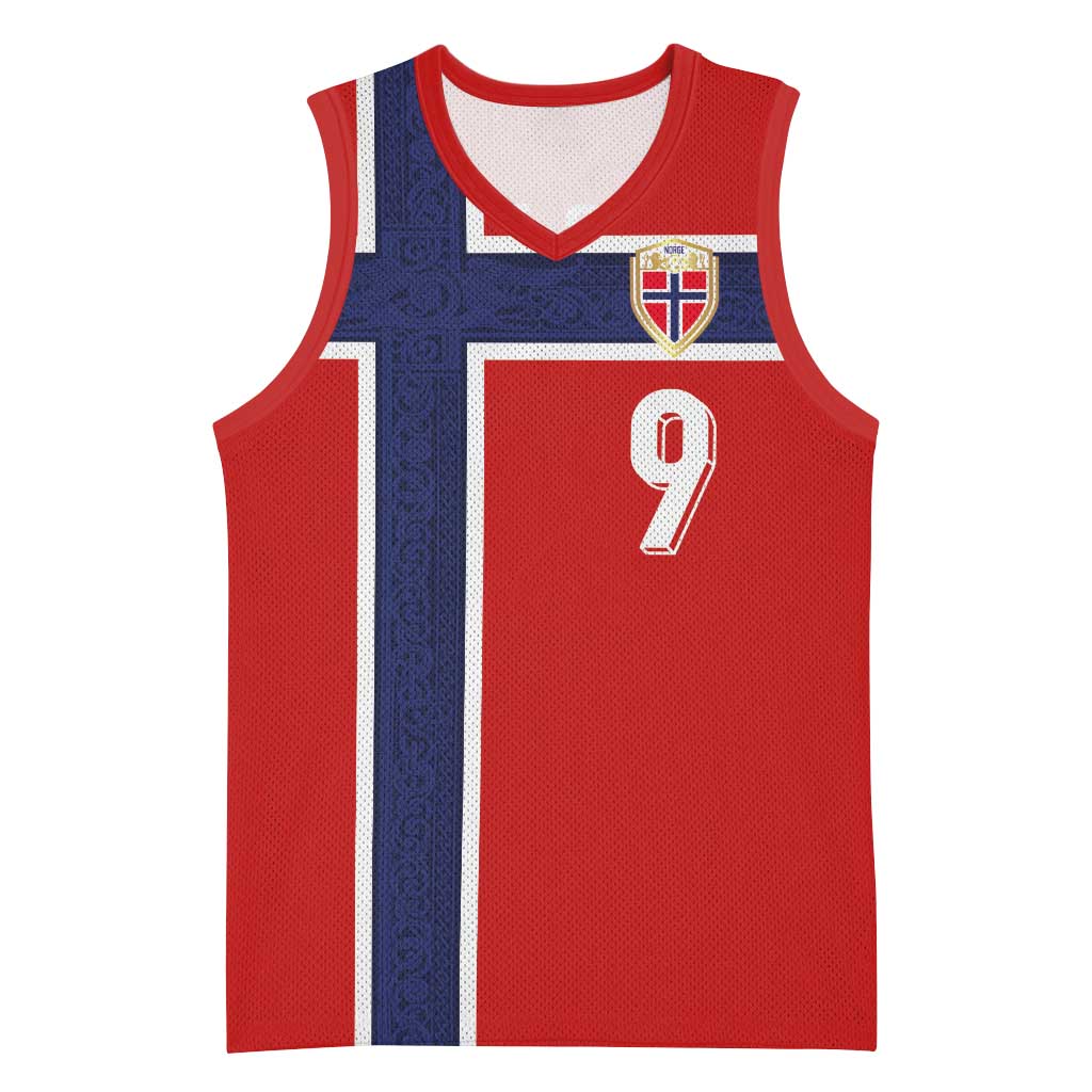 Custom Norway Football Basketball Jersey Cross Nordic Knot Pattern National Flag Style