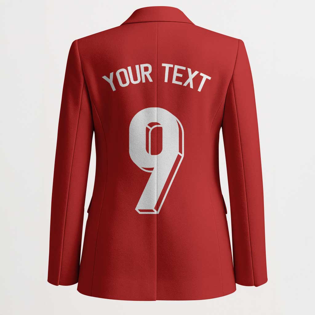 Custom Norway Football Blazer Cross Nordic Knot Pattern National Flag Style