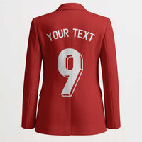 Custom Norway Football Blazer Cross Nordic Knot Pattern National Flag Style