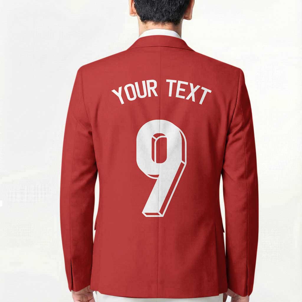 Custom Norway Football Blazer Cross Nordic Knot Pattern National Flag Style