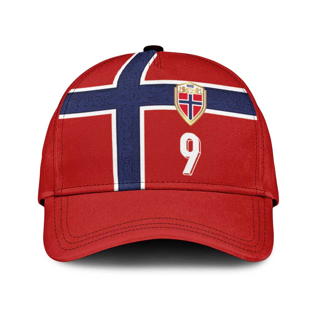 Custom Norway Football Classic Cap Cross Nordic Knot Pattern National Flag Style